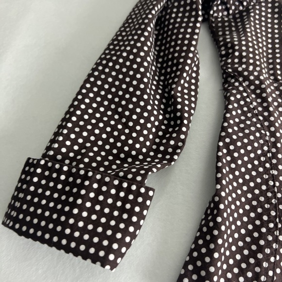 CATO Women's Top Blouse Size 14/16W Cotton Spandex Hook-Up Brown F20 - Picture 9 of 16